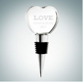 Heart Shape Optical Crystal Wine Stopper